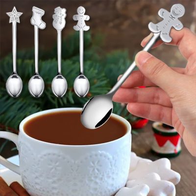 Cucchiai per decorazioni natalizie (4 pezzi) | XMASSPOON