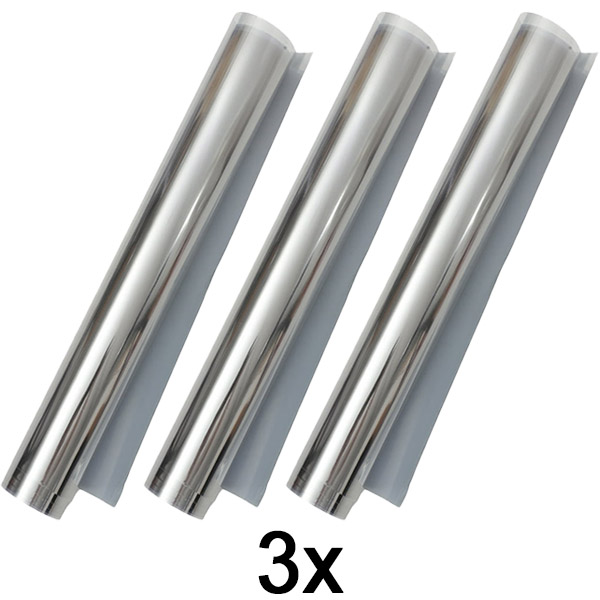 3x Foglio a specchio autoadesivo (45 x 200 cm) | FOILBLISS
